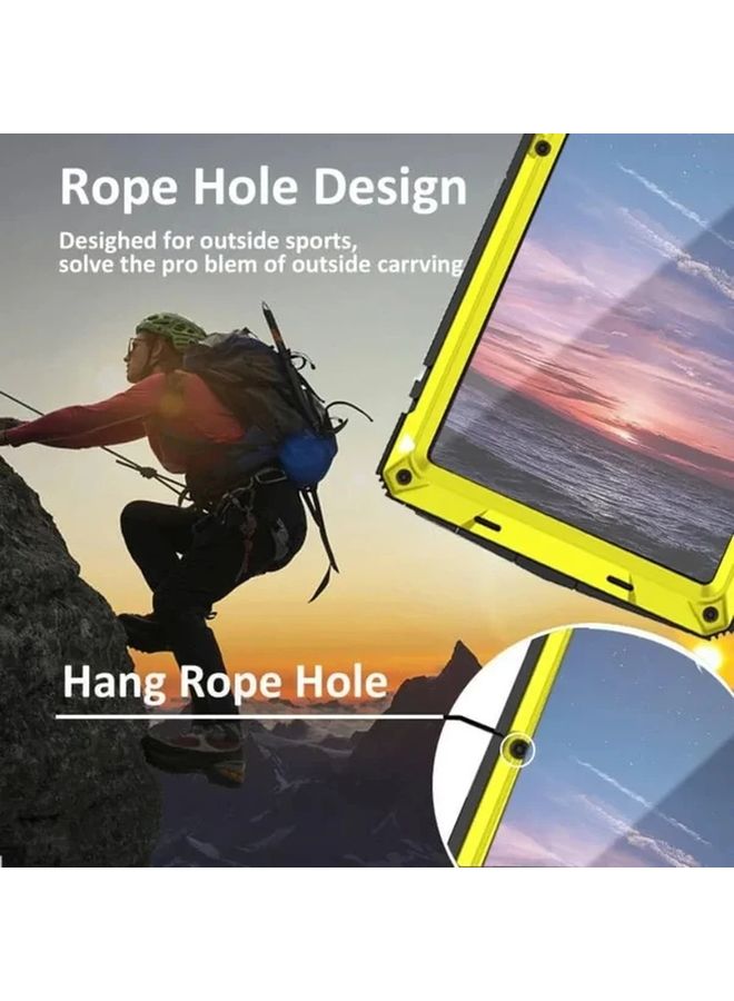 Black Shockproof Rugged Metal Phone Case For Samsung Galaxy S23 Plus - Image 5